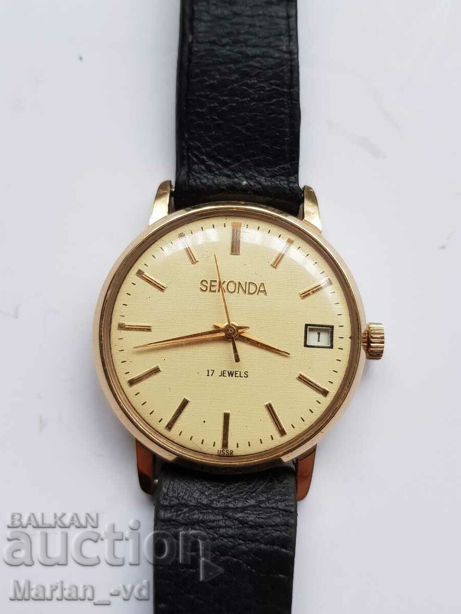 Sekonda 17 Jewels Gold Plated Men's Mechanical Watch with price 80.00 BGN | € 40.90 Sekonda 17 Jewels Gold Plated Men's Mechanical Watch with price 80.00 BGN | € 40.90