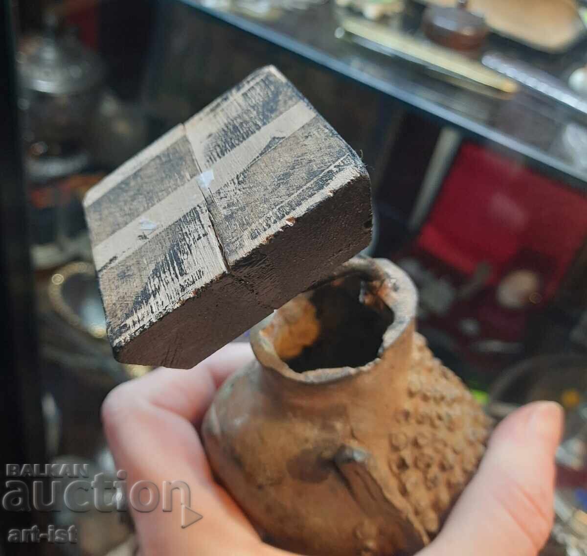 Sculptură din bronz cu capul lui Buddha - 6