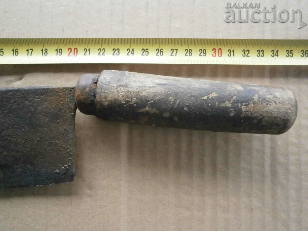 Old forged saber, ax, pole, blade, wrought iron - 5 Old forged saber, ax, pole, blade, wrought iron - 5