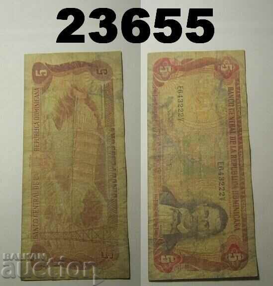 Republica Dominicană 5 pesos 1994