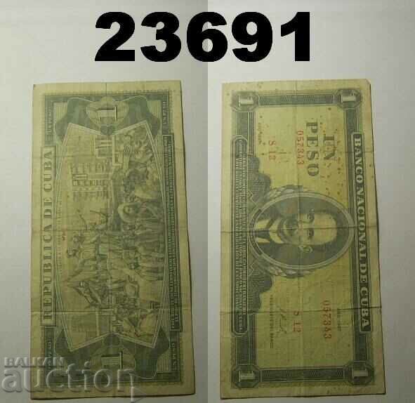 Cuba 1 peso 1967 Fine