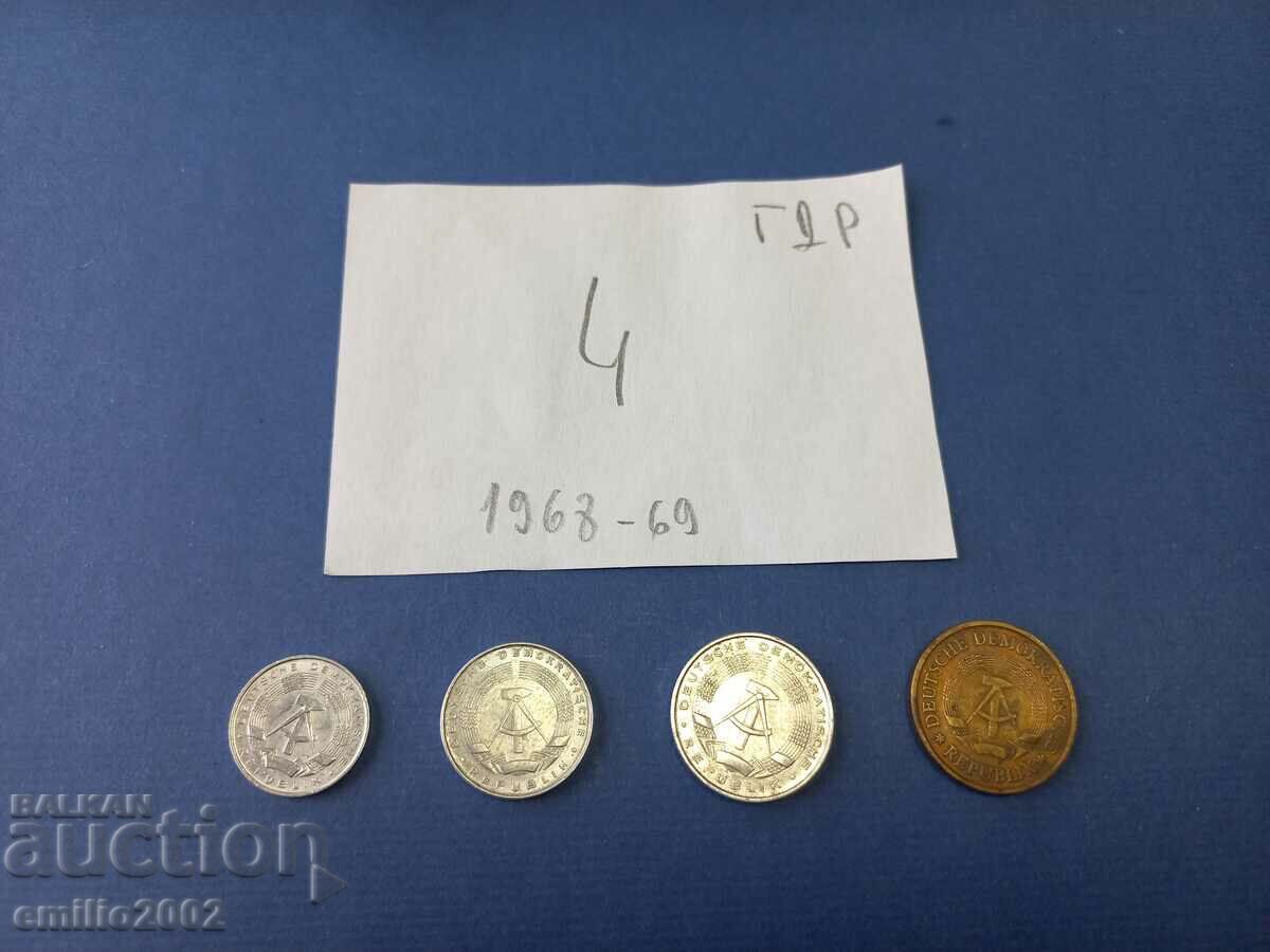 Lot of GDR DDR 4 coins with price 2.50 BGN | € 1.28 Lot of GDR DDR 4 coins with price 2.50 BGN | € 1.28