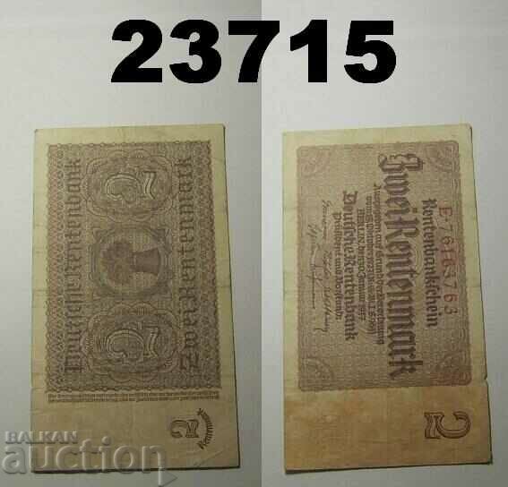 Γερμανία 2 Renten Marks 1937