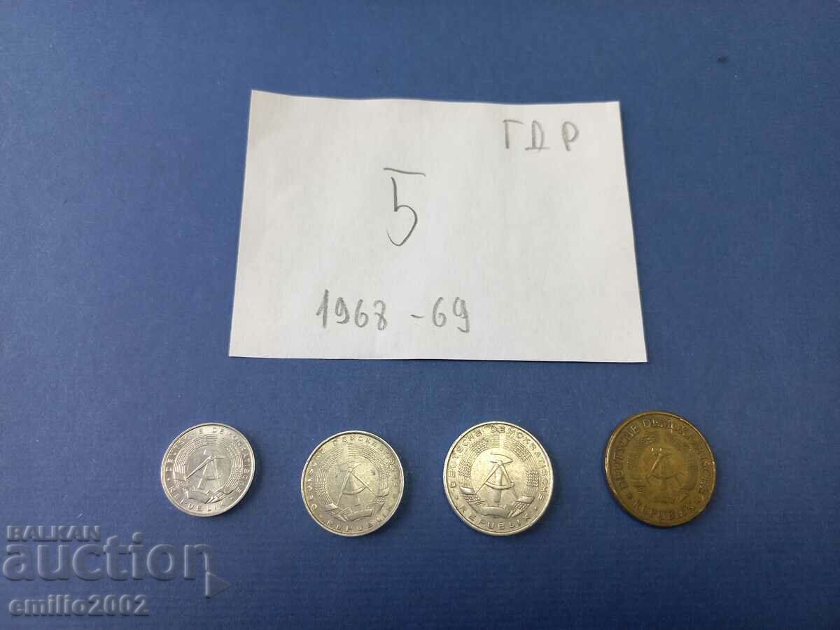 Lot de monede GDR DDR 5 cu preț 2.50 BGN | € 1.28 Lot de monede GDR DDR 5 cu preț 2.50 BGN | € 1.28