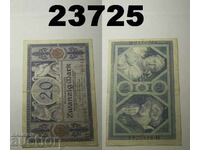 Германия 20 марки 1915 VF
