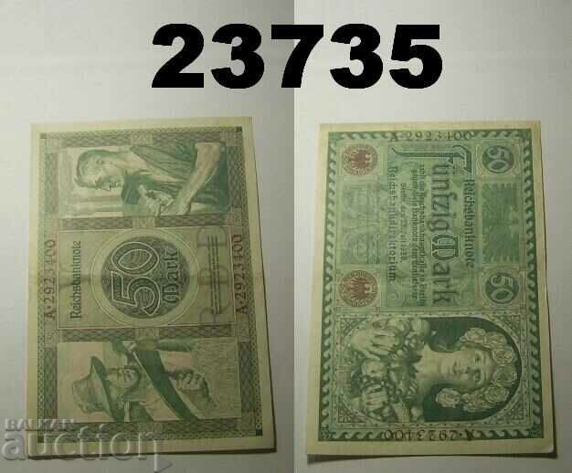 Германия 50 марки 1920 XF