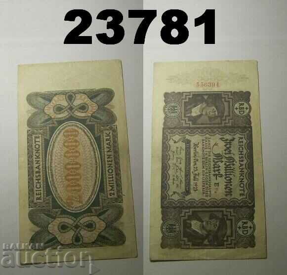 Германия 2 милиона марки 1923 VF