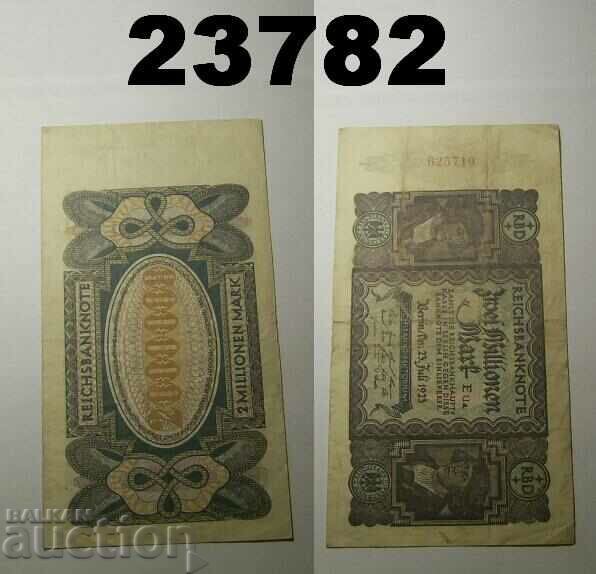 Германия 2 милиона марки 1923