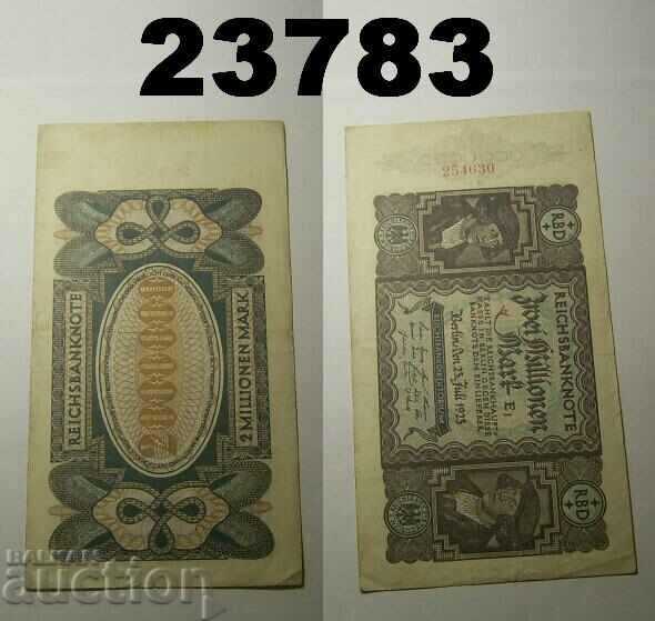 Germany 2 Million Marks 1923 VF