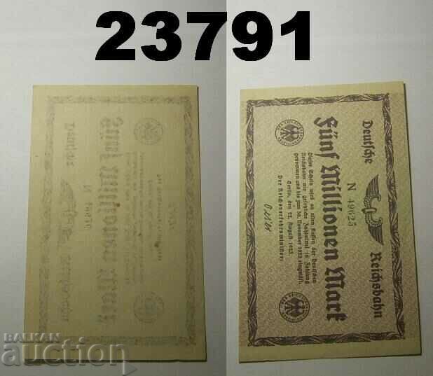 Germania 5 milioane de mărci 1923 UNC