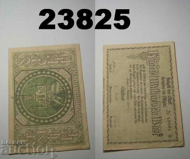 Kempten Allgäu 100 billion marks 1923