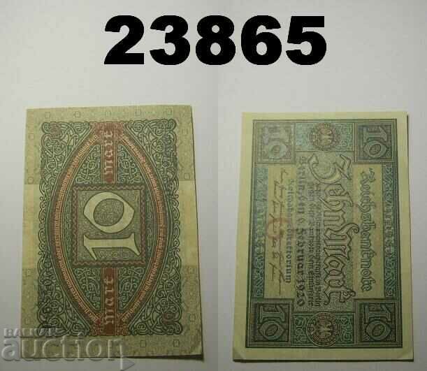 Германия 10 марки 1920 XF+