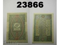 Германия 10 марки 1920 AU/UNC