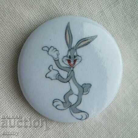 Auction Badge for children - cartoon character rabbit - Bugs Bunny, 2 pieces Auction Badge for children - cartoon character rabbit - Bugs Bunny, 2 pieces