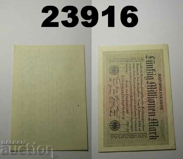 Germany 50 Million Marks 1923 UNC Ringe