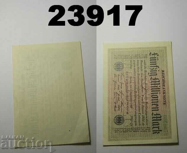 Germany 50 Million Marks 1923 XF/AU Ringe