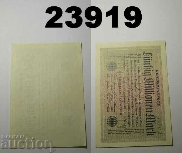 Germany 50 Million Marks 1923 AUNC Ringe