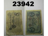 Германия 5 марки 1914 банкнота
