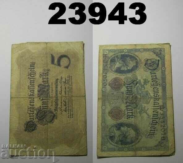 Bancnota 1914 de 5 marci din Germania