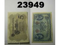 Германия 5 марки 1914 VF банкнота
