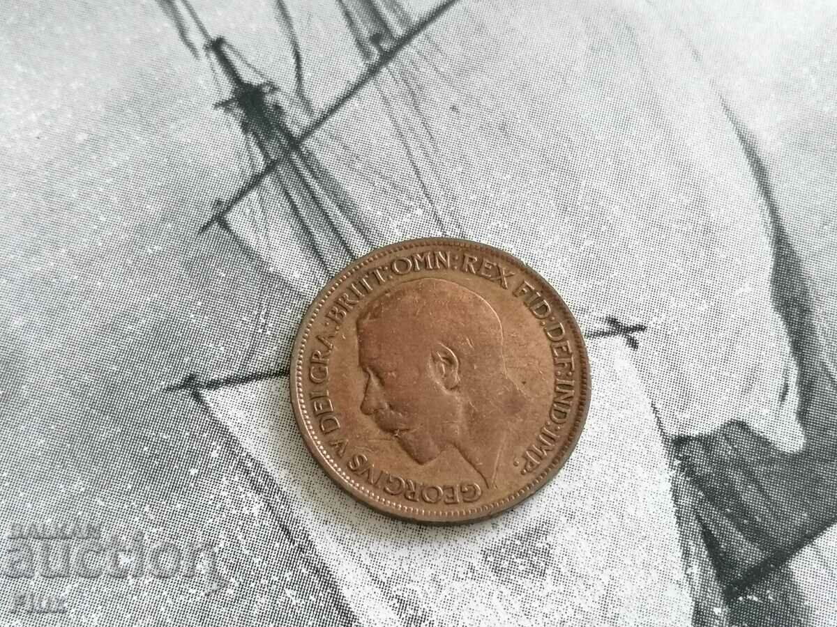 Coin - Great Britain - 1/2 (half) penny | 1919 with price 5.00 BGN | € 2.56