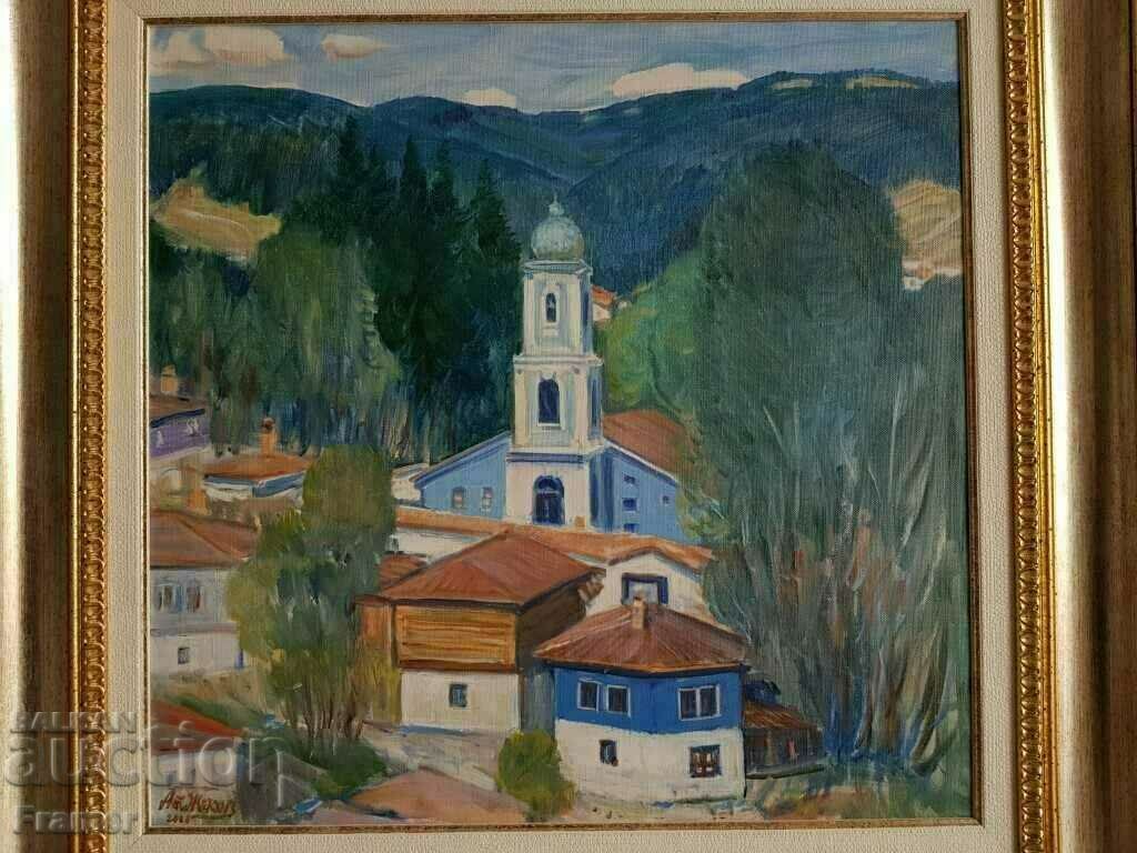 Atanas Zhekov Koprivshtitsa Church of the Assumption 2000 with price 1700.00 BGN | € 869.20 Atanas Zhekov Koprivshtitsa Church of the Assumption 2000 with price 1700.00 BGN | € 869.20