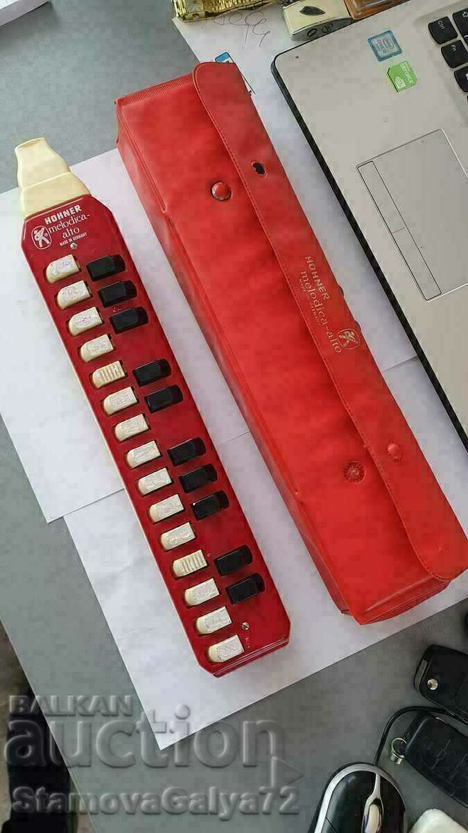 Original antică Hohner Melodica-Alto armonică