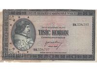 1000 de coroane 1946, Cehoslovacia
