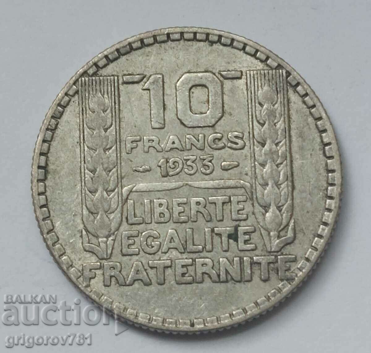 10 Φράγκα Ασήμι Γαλλία 1933 - Ασημένιο νόμισμα #5