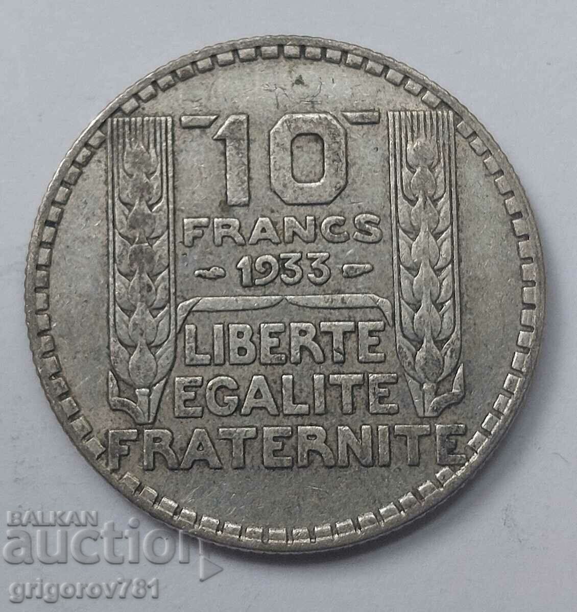 10 Francs Silver France 1933 - Silver Coin #7