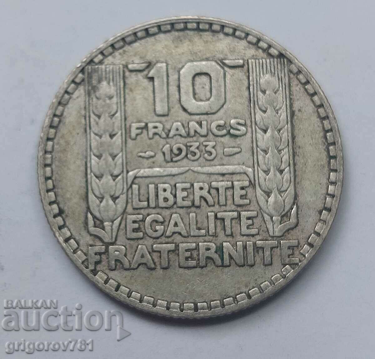 10 Φράγκα Ασήμι Γαλλία 1933 - Ασημένιο νόμισμα #11