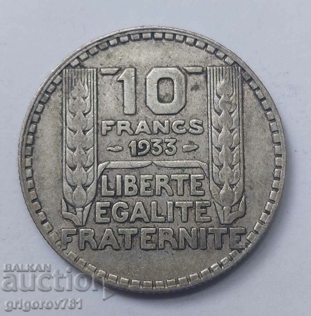 10 франка сребро Франция 1933 - сребърна монета #12