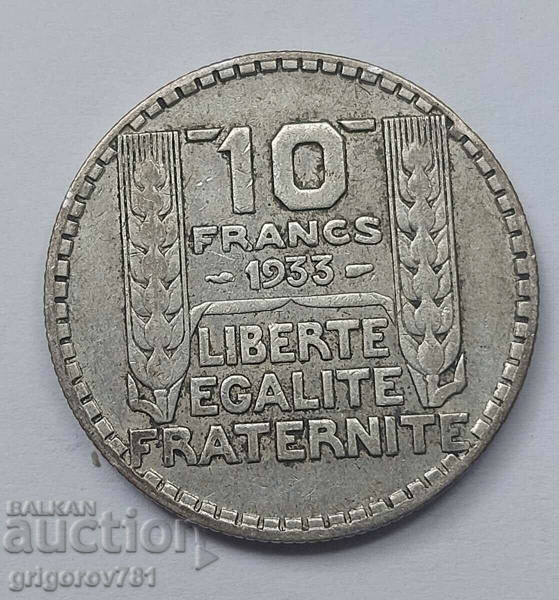 10 Φράγκα Ασήμι Γαλλία 1933 - Ασημένιο νόμισμα #15