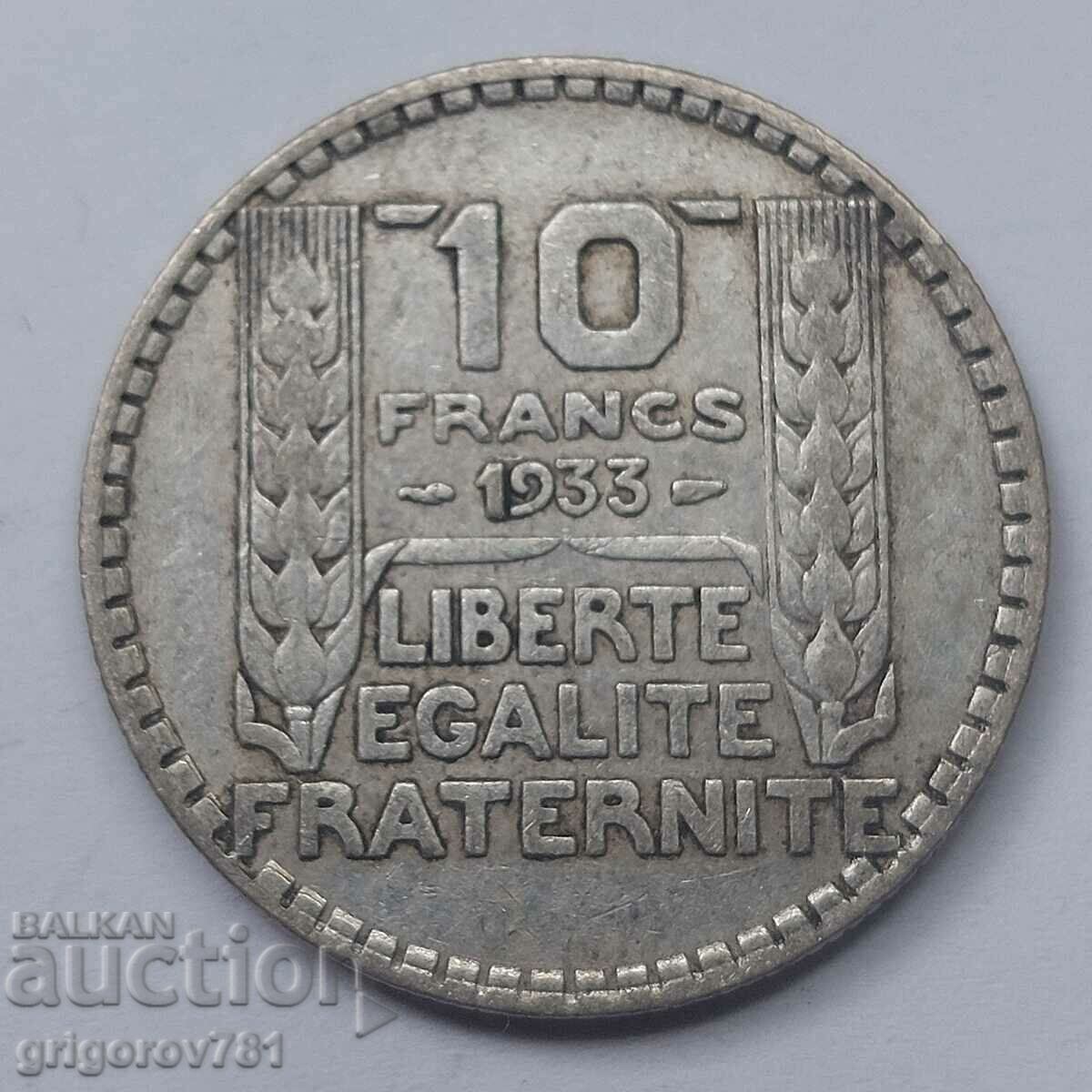 10 Φράγκα Ασήμι Γαλλία 1933 - Ασημένιο νόμισμα #17