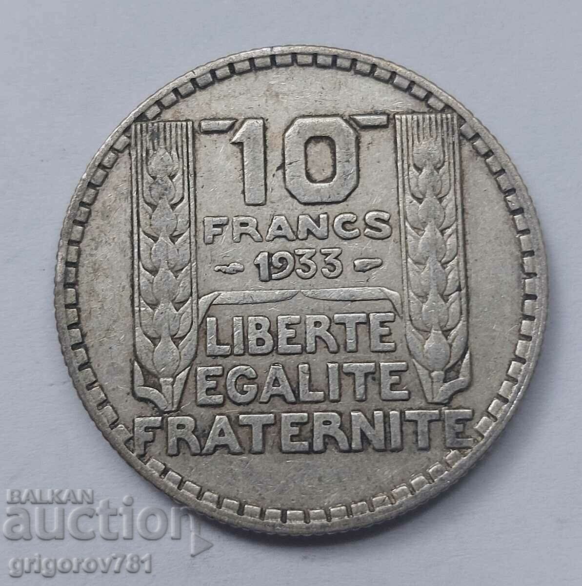 10 франка сребро Франция 1933 - сребърна монета #18