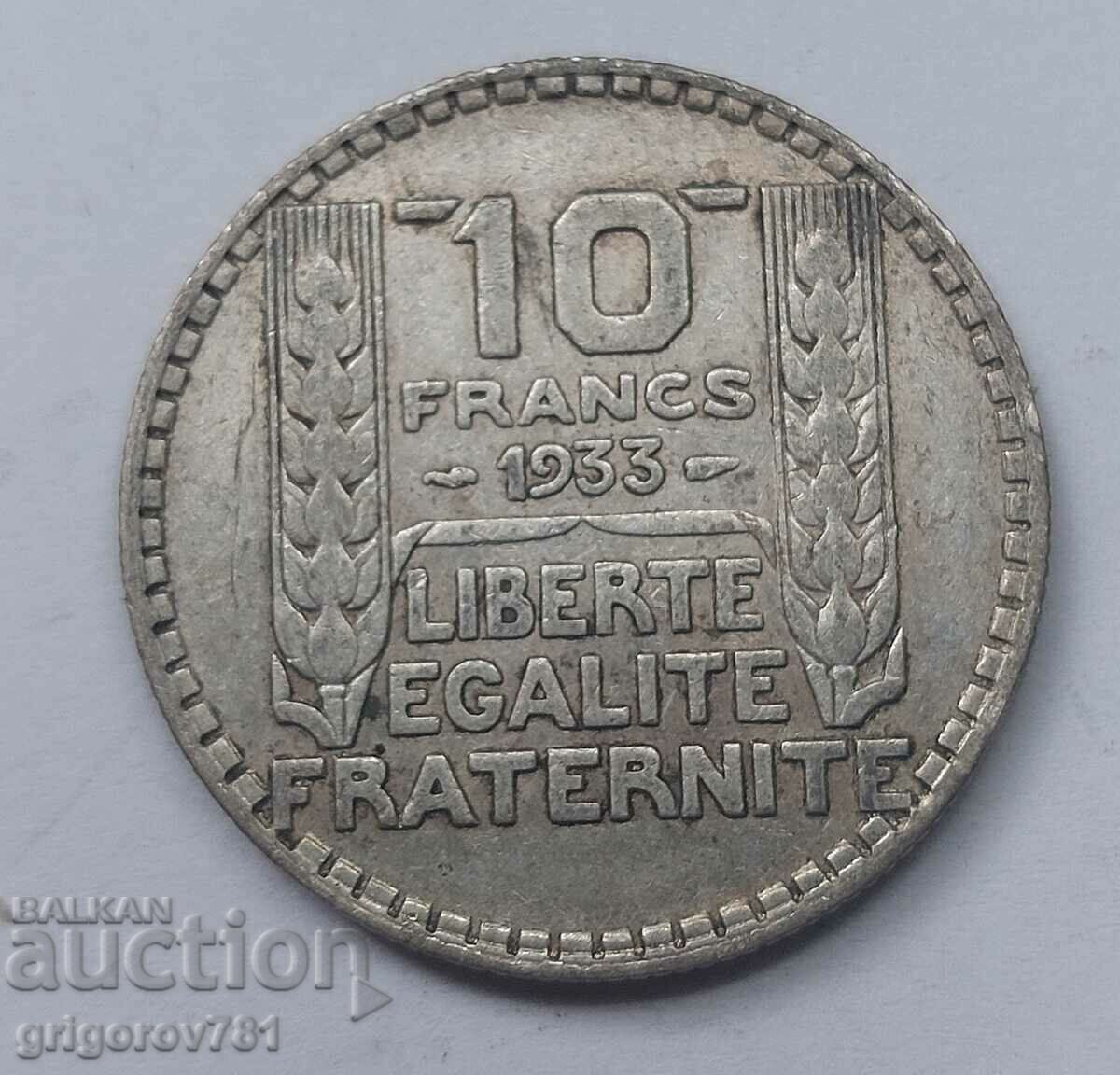 10 Φράγκα Ασήμι Γαλλία 1933 - Ασημένιο νόμισμα #19