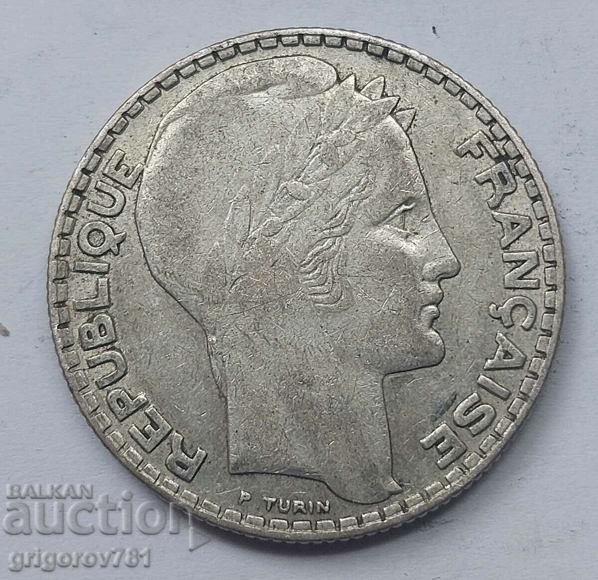 10 франка сребро Франция 1933 - сребърна монета #20 с цена € 10.23 | 20.01 лв.