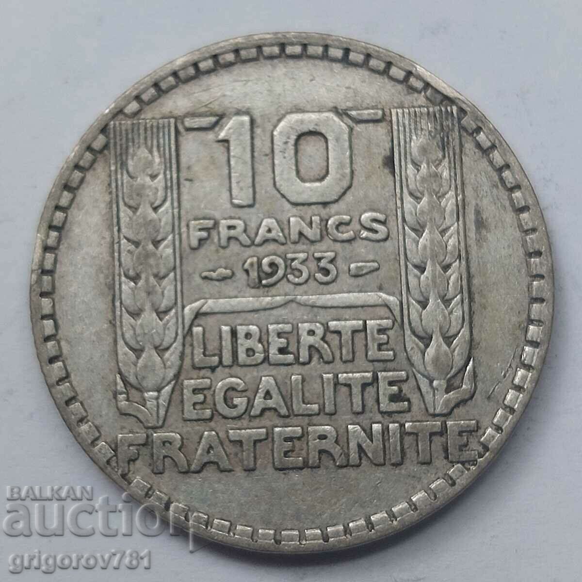 10 Φράγκα Ασήμι Γαλλία 1933 - Ασημένιο νόμισμα #21
