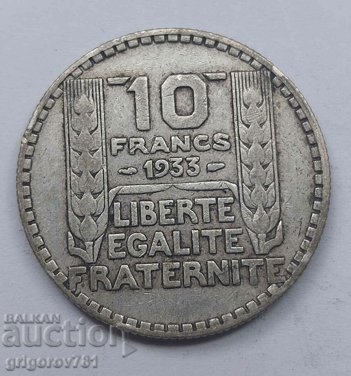 10 Φράγκα Ασήμι Γαλλία 1933 - Ασημένιο νόμισμα #33
