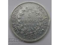 5 Φράγκα Ασήμι Γαλλία 1876 Α - Ασημένιο νόμισμα #91