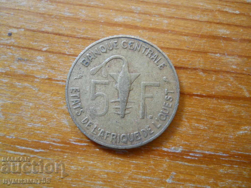 5 Franci 1970 - Africa de Vest