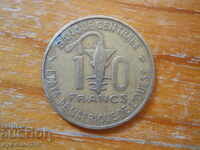 10 franci 1971 - Africa de Vest
