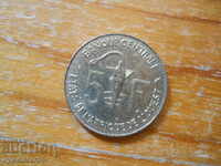 5 франка 1989 г  - Западна Африка