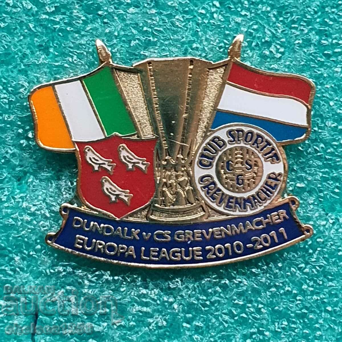 Europa League badge Dundalk - Grevenmacher 2010-2011