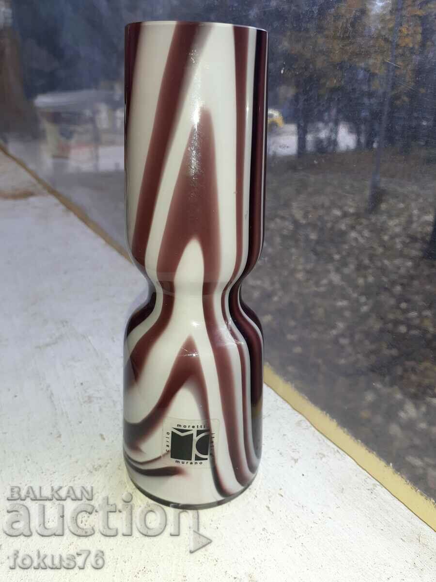 Ένα υπέροχο επώνυμο επώνυμα βάζο Carlo Moretti Murano με τιμή 180.00 BGN | € 92.03 Ένα υπέροχο επώνυμο επώνυμα βάζο Carlo Moretti Murano με τιμή 180.00 BGN | € 92.03