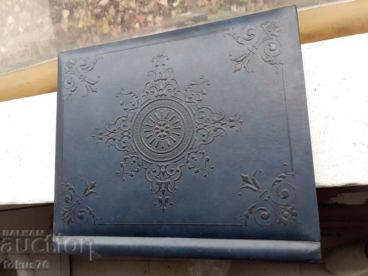 Vintage luxury Japanese photo album with leather covers