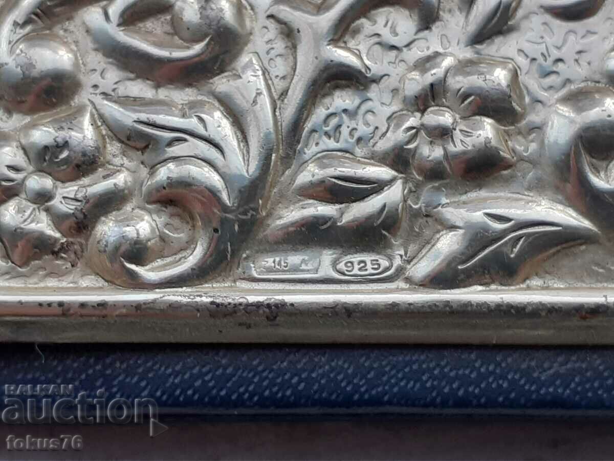 Old fasting notebook with 925 silver cover - 7 Old fasting notebook with 925 silver cover - 7