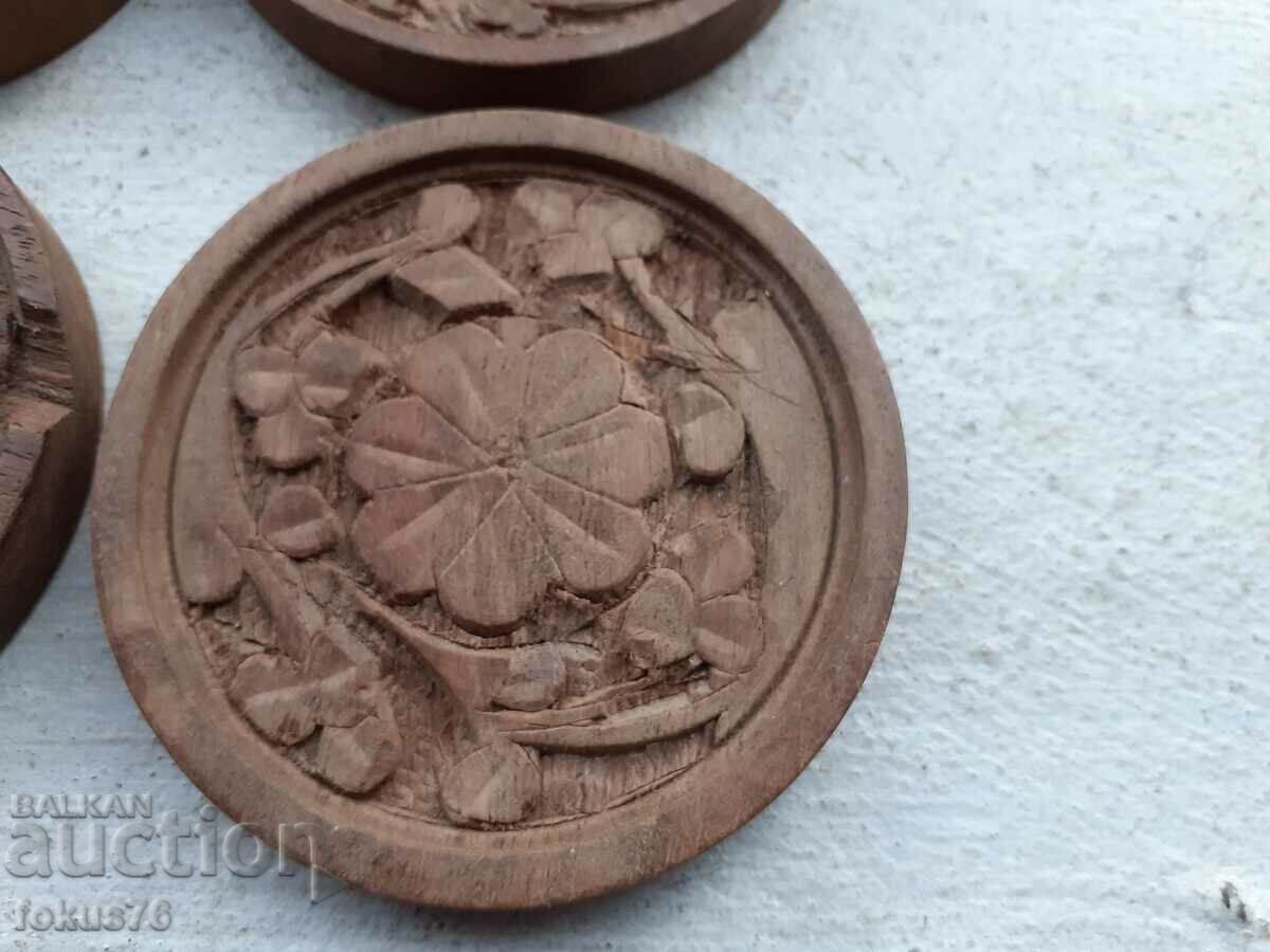 Old wooden coasters wood carving with price 22.00 BGN | € 11.25