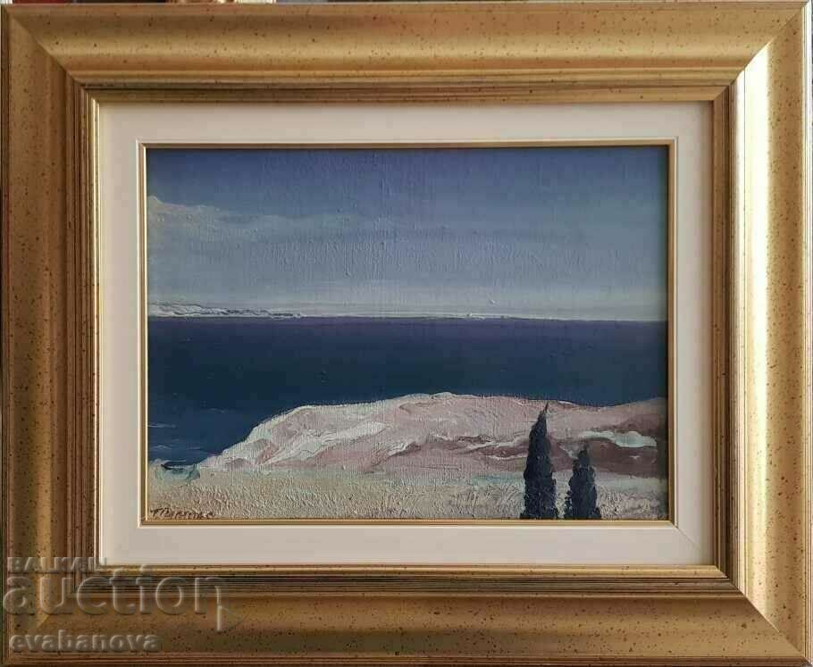 GRIGORIS PIMPAS Beautiful Landscape White Sea GREECE 1980s