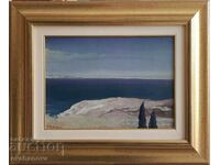GRIGORIS PIMPAS Beautiful Landscape White Sea GREECE 1980s